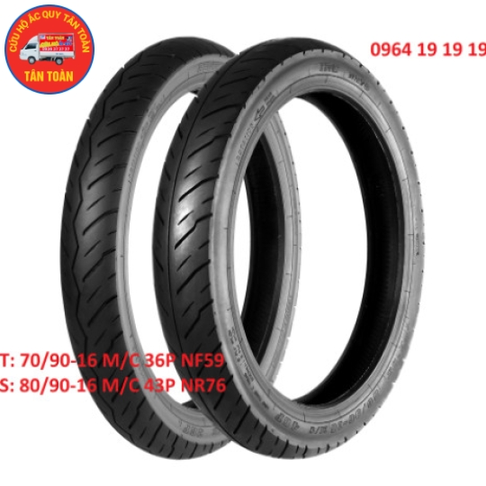 YAMAHA NOUVO dòng có săm 70/90-16 và 80/90-16
